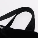 PRADA Hand Bag Velor Black Silver Auth BA15923V-14