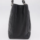 CHANEL Matelasse Chain Tote Bag Caviar Skin Black Silver CC Auth BA15924SAM-4