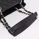 CHANEL Matelasse Chain Tote Bag Caviar Skin Black Silver CC Auth BA15924SAM-7