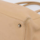 CHANEL Tote Bag Caviar Skin Beige CC Auth BA15925V-9