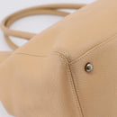 CHANEL Tote Bag Caviar Skin Beige CC Auth BA15925V-15
