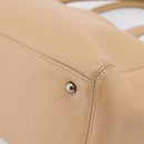 CHANEL Tote Bag Caviar Skin Beige CC Auth BA15925V-16