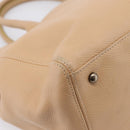 CHANEL Tote Bag Caviar Skin Beige CC Auth BA15925V-17