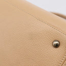 CHANEL Tote Bag Caviar Skin Beige CC Auth BA15925V-18