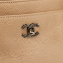 CHANEL Tote Bag Caviar Skin Beige CC Auth BA15925V-20