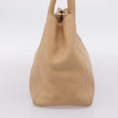 CHANEL Tote Bag Caviar Skin Beige CC Auth BA15925V-3