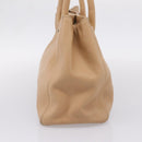 CHANEL Tote Bag Caviar Skin Beige CC Auth BA15925V-4