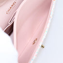 CHANEL Chain Matelasse 25 Shoulder Bag tweed Pink Gold CC Auth BA15926SM-21