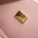CHANEL Chain Matelasse 25 Shoulder Bag tweed Pink Gold CC Auth BA15926SM-22