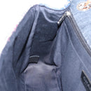 CHANEL Chain Limited Edition Patchwork Bag Denim Blue Silver CC Auth BA15927SM-22