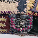 CHANEL Chain Limited Edition Patchwork Bag Denim Blue Silver CC Auth BA15928SM-14