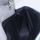 CHANEL Chain Limited Edition Patchwork Bag Denim Blue Silver CC Auth BA15929SM-20