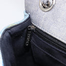 CHANEL Chain Limited Edition Patchwork Bag Denim Blue Silver CC Auth BA15929SM-25