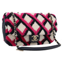 CHANEL Matelasse Chain Shoulder Bag ring Pink Gold CC Auth BA15930SM-1