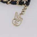 CHANEL Matelasse Chain Shoulder Bag ring Pink Gold CC Auth BA15930SM-14