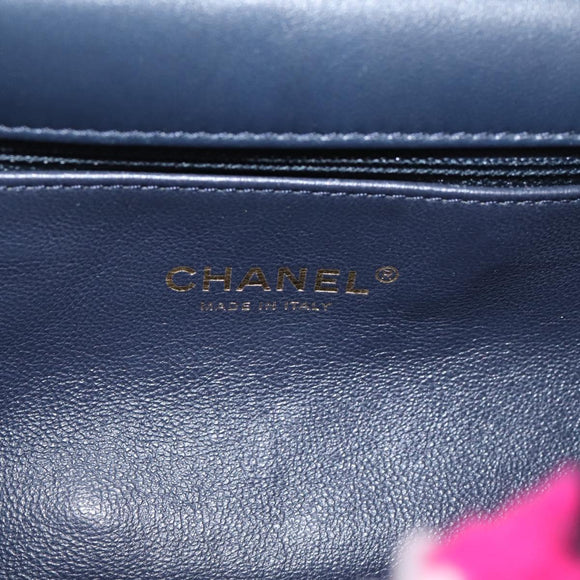 CHANEL Matelasse Chain Shoulder Bag ring Pink Gold CC Auth BA15930SM