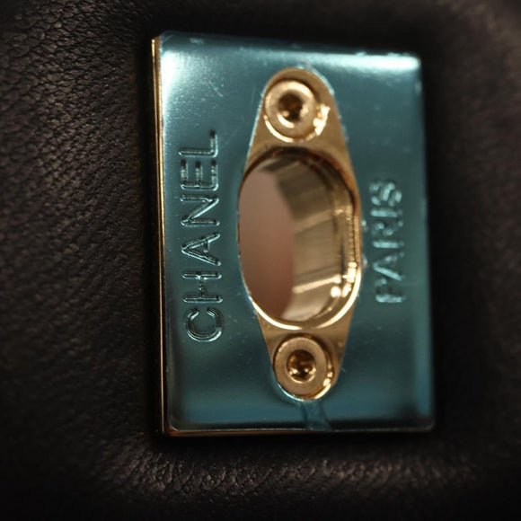 CHANEL Matelasse Chain Shoulder Bag ring Pink Gold CC Auth BA15930SM