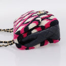 CHANEL Matelasse Chain Shoulder Bag ring Pink Gold CC Auth BA15930SM-4