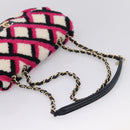 CHANEL Matelasse Chain Shoulder Bag ring Pink Gold CC Auth BA15930SM-7