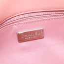 CHANEL Chevron Chain Shoulder Bag Sequin Pink Silver CC Auth BA15931SM-19