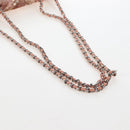 CHANEL Chevron Chain Shoulder Bag Sequin Pink Silver CC Auth BA15931SM-7