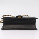 CHANEL Matelasse Chain Shoulder Bag Lamb Skin Black Gold CC Auth BA15934M-10
