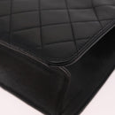 CHANEL Matelasse Chain Shoulder Bag Lamb Skin Black Gold CC Auth BA15934M-14