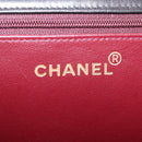 CHANEL Matelasse Chain Shoulder Bag Lamb Skin Black Gold CC Auth BA15934M-21