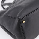 CHANEL Hand Bag Caviar Skin Black Gold CC Auth BA15936SAM-13