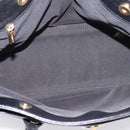 CHANEL Hand Bag Caviar Skin Black Gold CC Auth BA15936SAM-16