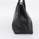 CHANEL Hand Bag Caviar Skin Black Gold CC Auth BA15936SAM-4