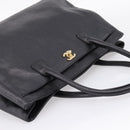 CHANEL Hand Bag Caviar Skin Black Gold CC Auth BA15936SAM-6