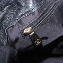 CHANEL Chain Shoulder Bag Caviar Skin Black Gold CC Auth BA15937M-20