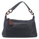 CHANEL Chain Shoulder Bag Caviar Skin Black Gold CC Auth BA15937M-13