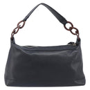 CHANEL Chain Shoulder Bag Caviar Skin Black Gold CC Auth BA15937M-2