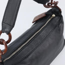 CHANEL Chain Shoulder Bag Caviar Skin Black Gold CC Auth BA15937M-6
