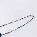 CHANEL Mini Matelasse 20 Chain Bag Lamb Skin Blue Gold CC Auth BA15939SAM-8