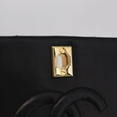 CHANEL Matelasse Chain Shoulder Bag Lamb Skin Black Gold CC Auth BA15942M-25