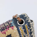 CHANEL Chain Limited Edition Patchwork Bag Denim Blue Silver CC Auth BA15945SM-15