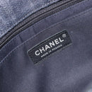 CHANEL Chain Limited Edition Patchwork Bag Denim Blue Silver CC Auth BA15945SM-18