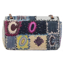 CHANEL Chain Limited Edition Patchwork Bag Denim Blue Silver CC Auth BA15945SM-3