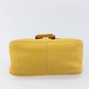 FENDI Mamma Baguette Shoulder Bag Leather Yellow Gold Auth BA15948V-5