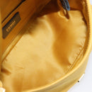 FENDI Mamma Baguette Shoulder Bag Leather Yellow Gold Auth BA15948V-10