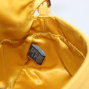 FENDI Mamma Baguette Shoulder Bag Leather Yellow Gold Auth BA15948V-24