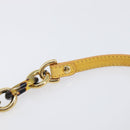 FENDI Mamma Baguette Shoulder Bag Leather Yellow Gold Auth BA15948V-8