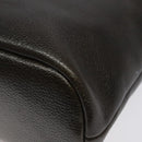 BURBERRY Shoulder Bag Leather Brown Gold Auth BA1595-9