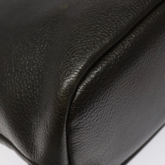 BURBERRY Shoulder Bag Leather Brown Gold Auth BA1595