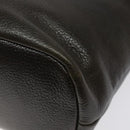 BURBERRY Shoulder Bag Leather Brown Gold Auth BA1595-15