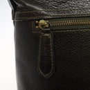 BURBERRY Shoulder Bag Leather Brown Gold Auth BA1595-17