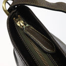 BURBERRY Shoulder Bag Leather Brown Gold Auth BA1595-10